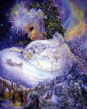 ファンタジー Painting - JW 女神雪の女王ファンタジー